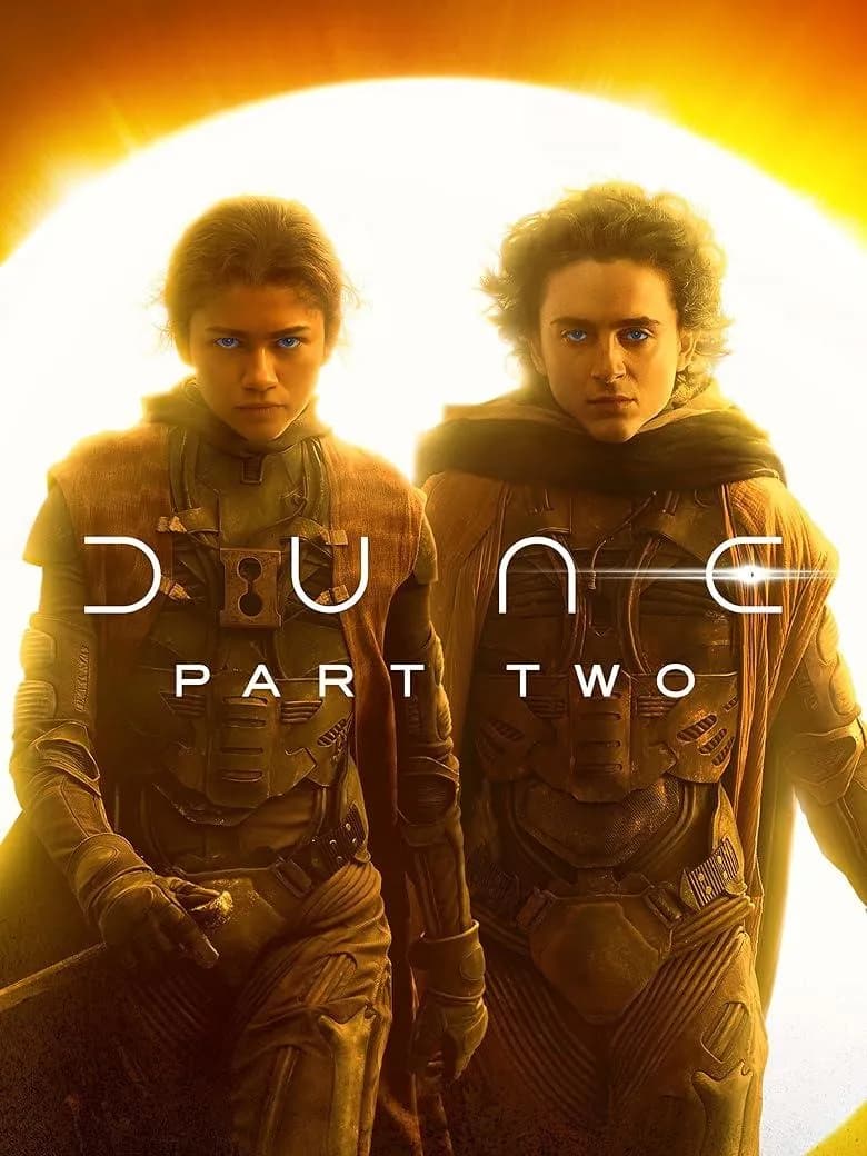 Dune Part Two movie poster preview in 4K VOD library
