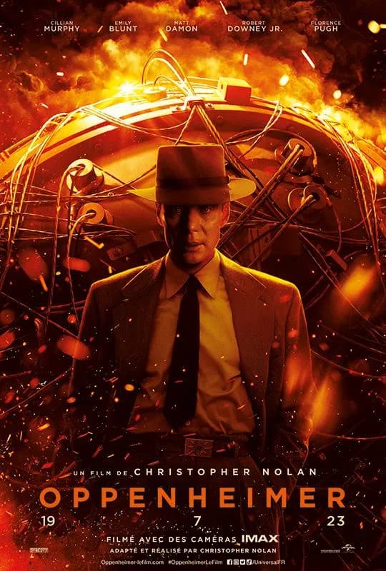 Oppenheimer movie poster preview in 4K VOD library