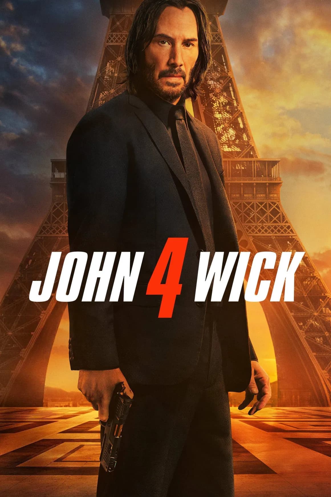 John Wick 4 movie poster preview in 4K VOD library